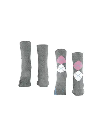BURLINGTON | Chaussettes femme EVERYDAY, lot de 2 paires, 36-41 marine | grau